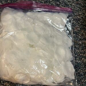 White Fabric Rose Petal Confetti - Bulk Bag